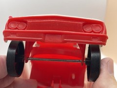 1964 Ford (sort of) Police 2door Hardtop 1/25 GAY TOYS Red/White Plastic Coaster