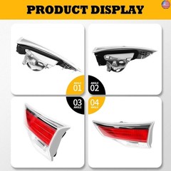 Passenger Side Inner Tail Light Compatible with 2014 2015 2016 Highlander
