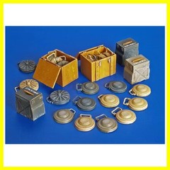 1/35 Scale Die-Cast Resin Model Assembled Kit German Antitank Mines Scene Mod…
