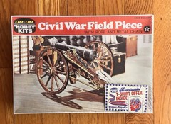 LIFE -LIKE HOBBY KITS #09694 CIVIL WAR FIELD PIECE Plastic Model Kit (sealed)