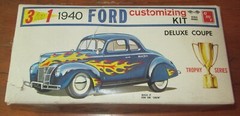 AMT 1940 Ford Deluxe Coupe Orig Issue Kit Drag Gasser Built in Box Hot Rod 60’s