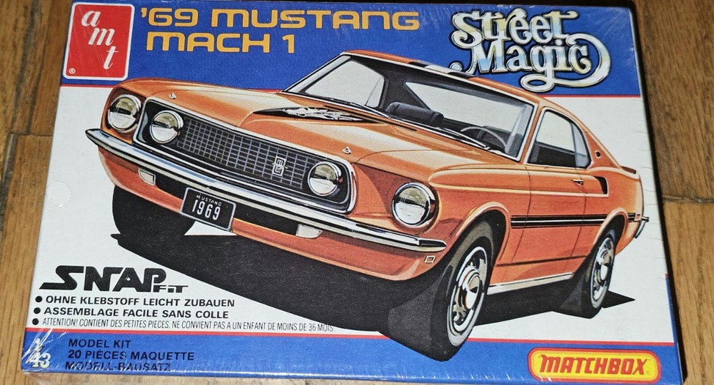AMT Matchbox ’69 Mustang Mach 1 Model Kit 1:43
