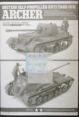 Tamiya 1/35th Scale British Archer – Decals from Kit No. 35356