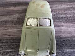 1949 Ford Shoebox Fordor 1/25 th Promo WINDUP Model Vintage Some Warpage GREEN