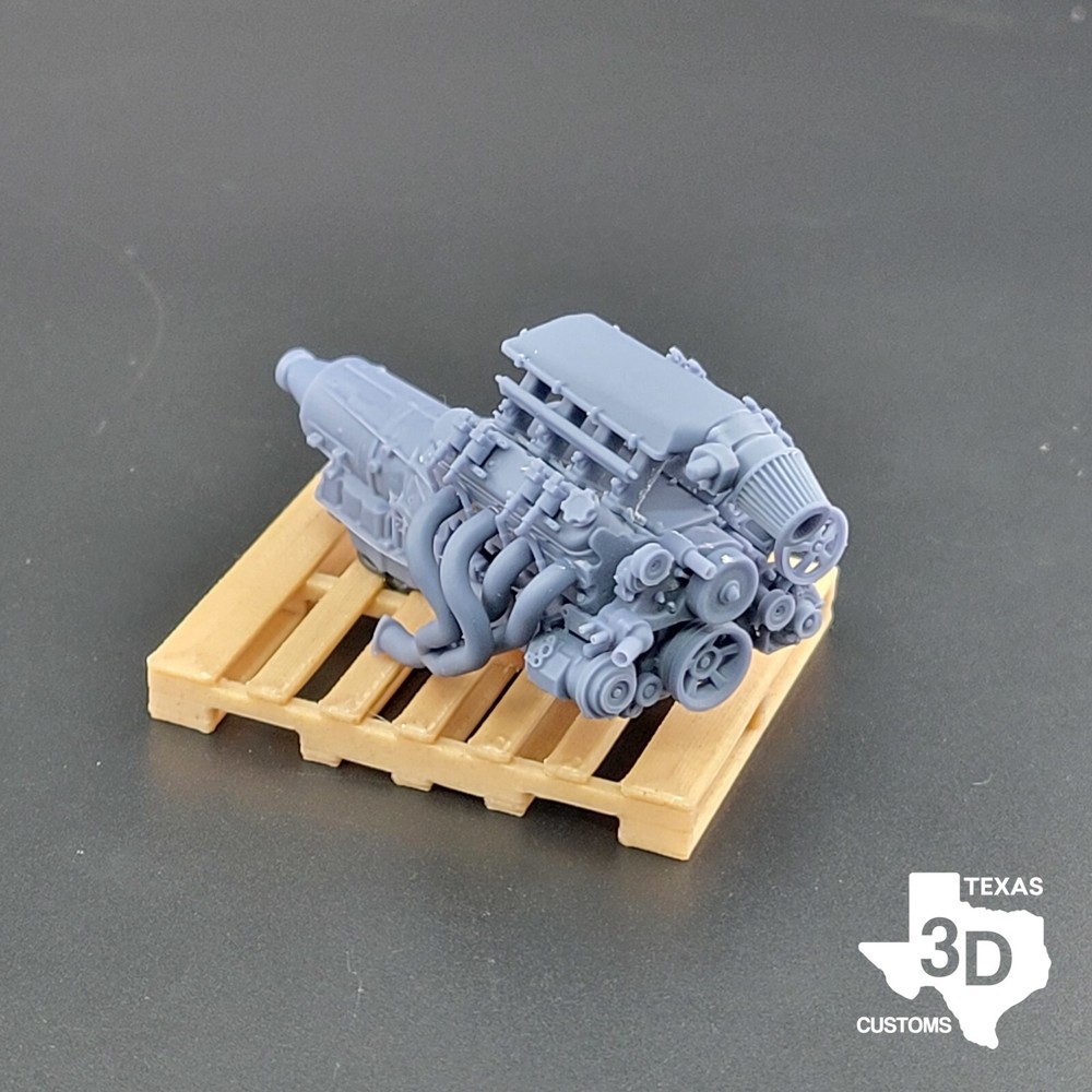 LS3 Holley EFI model engine resin 3D printed 1:24-1:8 scale