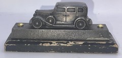 Metal 1932 Chevrolet BA Confederate Sedan Promo Desk Display 1/56 on Wood Base