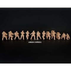 3D Printed 1/72 Anime Game Cyberpunk 13-Man Squad Unpainted Model