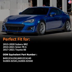Bestview LED Side Marker Lights for 2013-2020 Subaru BRZ, 2013-2016 Scion FR-S,