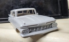 1/25 scale resin 3d printed 1959 Chevy Wagon body model slot car