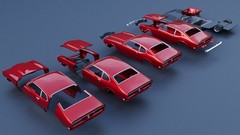 ABS Like Resin 3D Printed 1971 Mercury Comet Model in 1/25