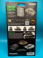 UNITED STATES M4 SHERMAN TANK STEEL MODEL KIT BY METAL EARTH PS2024