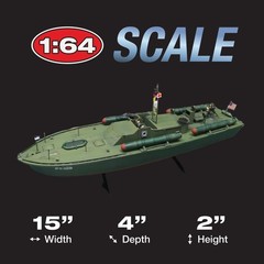 AMT 1233 1/64 John F. Kennedy PT-109 Model Kit