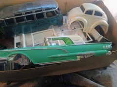Vintage Model Car Parts Lot AMT Revell VW Bus Projects Repair 1/24