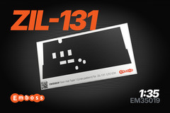 1:35 3D Interior Floor Mat Set for scale model ZIL 131 ICM 35515
