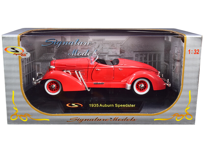 Signature Models 32439R 1935 Auburn Speedster Coral Red 1/32 Diecast Model Car