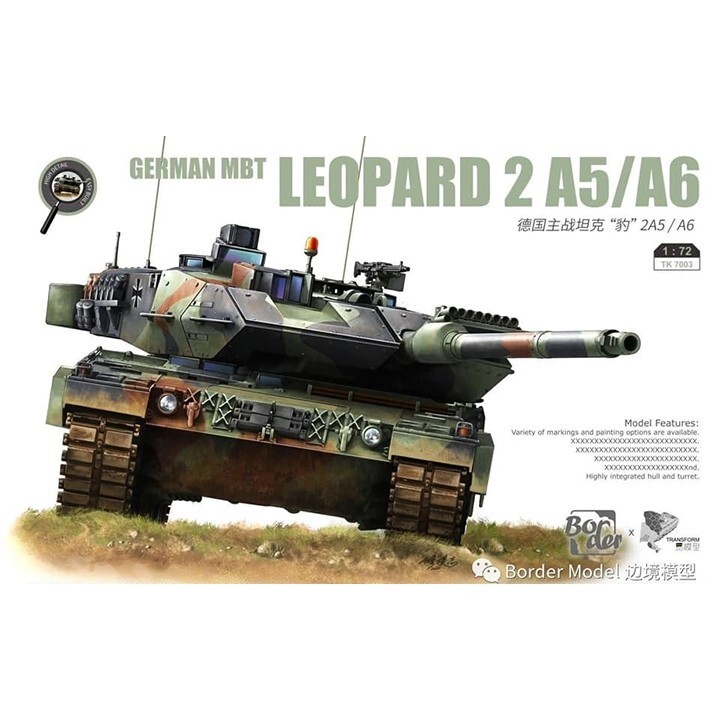 Border Model #TK7201 1/72 TK7201 LEOPARD 2 A5/A6