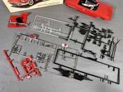 Vintage 1/24 Scale Monogram 1958 Ford Thunderbird Model Kit Dated 1974 T-bird