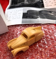 1931 Bugatti Type 51 Dubos Coupe Vroom 1/43rd Scale Resin Unbuilt Kit Rare
