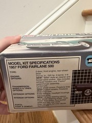 amt/ertl 57 ford fairlane 500 model kit #8028