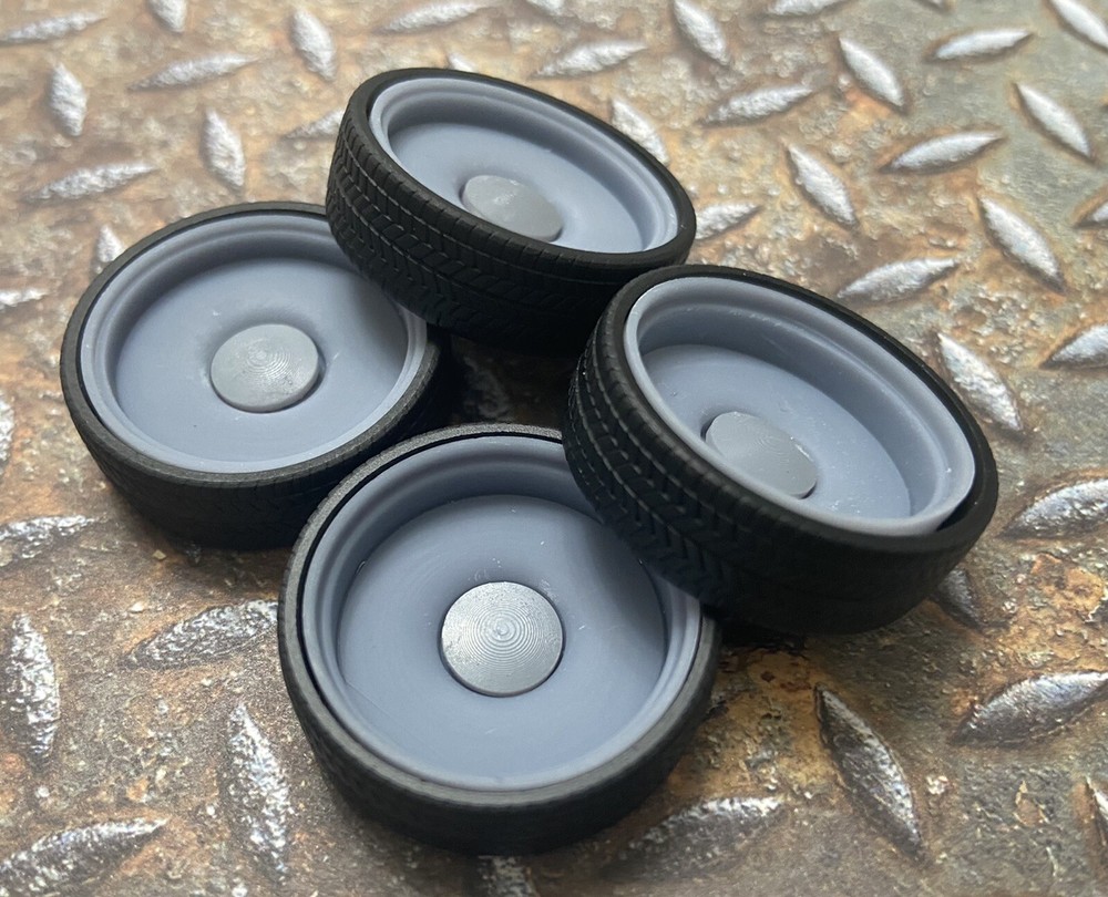 Resin 24-Scale Inch Smoothie model car wheels/tires, 1/24 1/25, Detroit Wheels