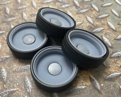 Resin 24-Scale Inch Smoothie model car wheels/tires, 1/24 1/25, Detroit Wheels