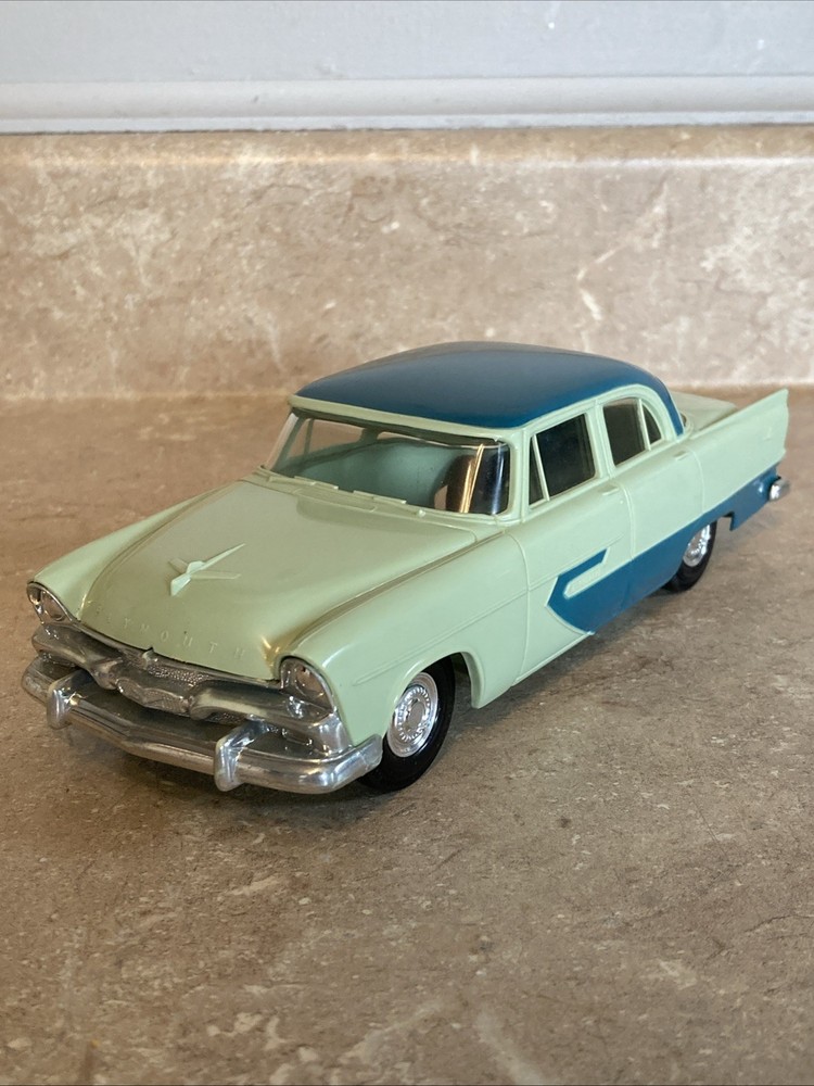 1956 Plymouth 4dr Belvedere Powder Blue Med Blue Jo-Han Dealer Promo Model