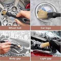 Car Detailing Brush Set, 4PCS Ultra Soft Detail Brushes for Interior & Exterior