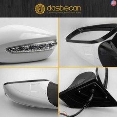 Dasbecan 7Pin Left Side Door Mirror Compatible With 2011-2014 Hyundai Sonata
