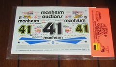 Slixx NASCAR 1016 41 Manheim Auctions Dick Trickle Lumina Waterslide Decals 1/24