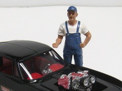 VINTAGE, AMERICAN DIORAMA FIGURE TRUCKER “RON” 1/25 SCALE