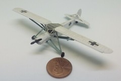 Takara 1/144 World Tank Museum 3. Fieseler Fi 156 Storch. In winter white. (#43)