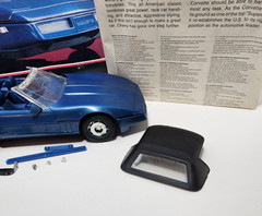 Monogram Metal Flake 1987 Corvette Roadster Model Kit # 2742 Prebuilt