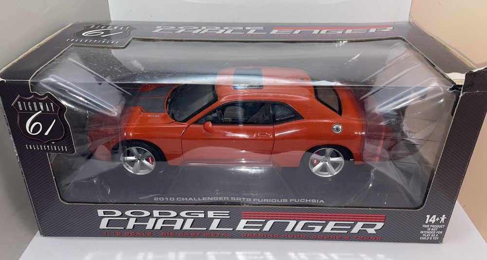 2009 Dodge Challenger SRT8 HIGHWAY 61 Ertl 1:18 MIB Red Orange Wrong Box