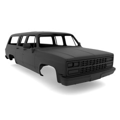1/25 Scale Resin 1989 Chevrolet Suburban Body 3D Printed