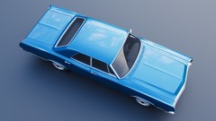 ABS-LIKE RESIN 3D PRINTED 1/25 1968 FORD GALAXIE 500 4-DOOR KIT
