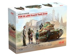 FCM 36 with French Tank Crew (Plastic model kit) 1/35 ICM 35338