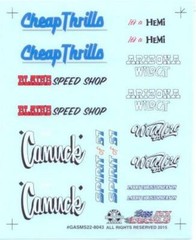 Slixx 8043 Gasser 22 Sheet decal