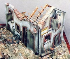 Verlinden 54mm (1/35) Ruined Barn Building Section [Diorama] 106 (MDA 35011)