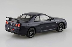 AOSHIMA 1/32 The Snap Kit Series Nissan R34 Skyline GT-R Midnight Purple III