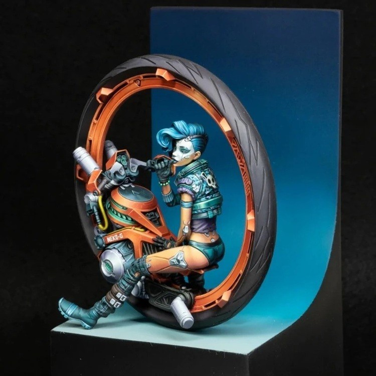 1/24 Scale Resin Figure Model Kit Steampunk Girl Unassembled, Unpainted Model