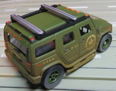 For H0 Slot Car Racing Model Train ~ Hummer H2 With XTraction Chassis With OVP