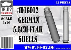 16.02 1/16 German 5.5cm Flak Shells