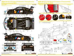 SK decal 1/24 BMW M4 GT3 Imola 6h 2024 Team WRT #46 31 Full decal for Nu 16774