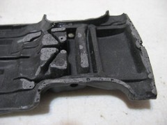 Plastic Model Kit Parts AMT 1961 Buick Special Wagon Chassis Black Plastic