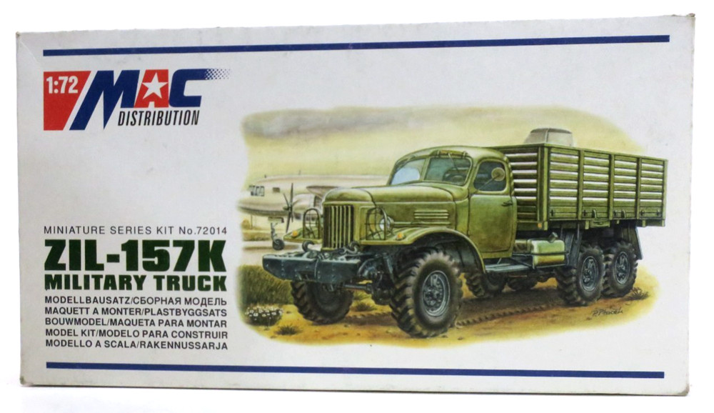 Mac Distribution 1/72 ZIL-157K Military Truck Model Kit #2014