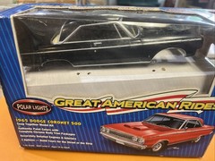 Polar Lights 1965 Dodge Coronet 500 1:25 Snap Kit Un-assembled repainted black