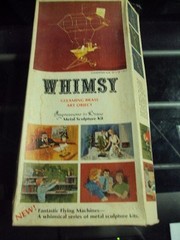 VTG. BRASS METAL SCULPTURE KIT “WHIMSEY ” 1975 FLYING MACHINES 13 & UP BOYS & GI