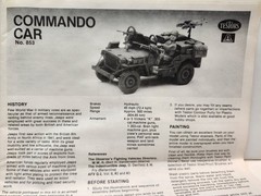 Testors Italeri 1/35 Military Truck Model Kit Jeep WWII British Commando Car 853