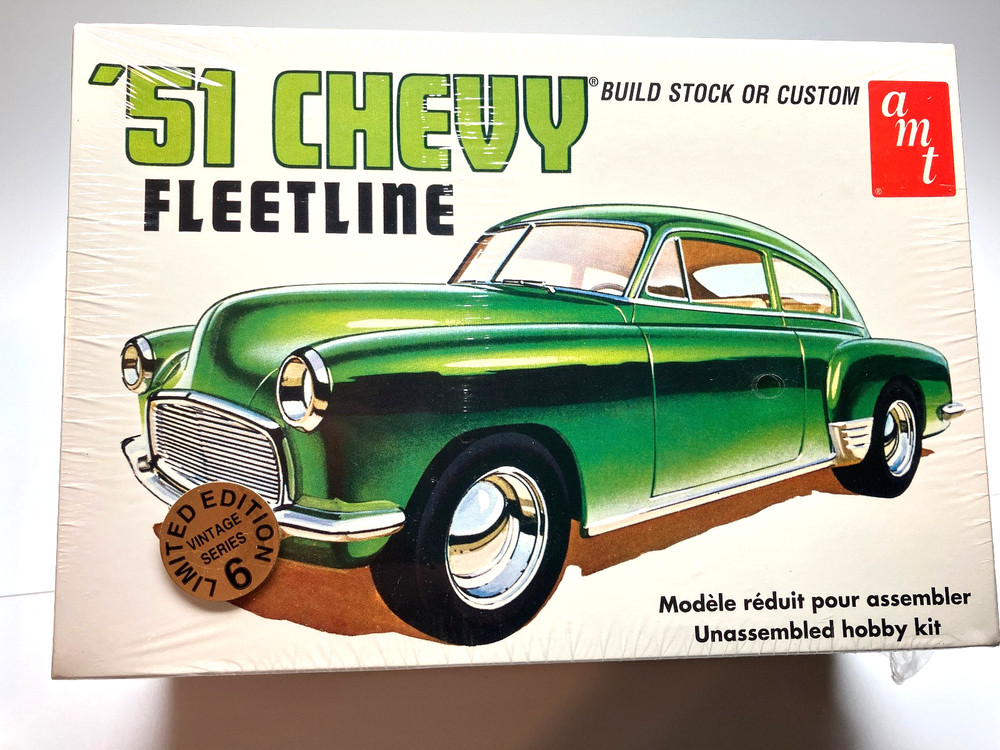 ’51 Chevy Fleetline kit #1 by AMT new in factory wrapping