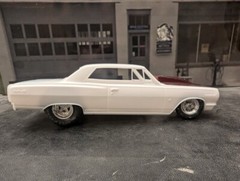AMT 1/25 64 Chevy Malibu SS Exhaust Delete Resin Cast Pro Street Chassis